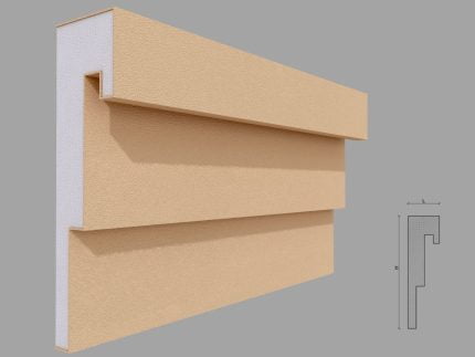 Brau decorativ de exterior FP324 dimensiuni 250x70x2000mm