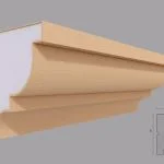 Cornisa decorativa de exterior FP401 dimensiuni 140x120x2000mm