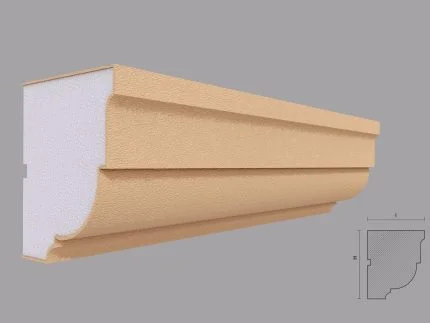 Cornisa decorativa de exterior FP402 dimensiuni 120x100x2000mm