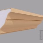 Cornisa decorativa de exterior FP403 dimensiuni 120x120x2000mm