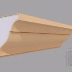 Cornisa decorativa de exterior FP403 dimensiuni 120x120x2000mm