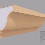 Cornisa decorativa de exterior FP404 dimensiuni 145x130x2000mm