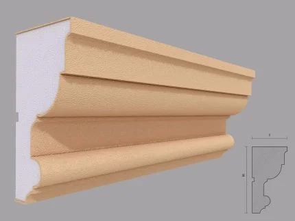 Cornisa decorativa de exterior FP406 dimensiuni 140x75x2000mm