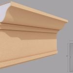 Cornisa decorativa de exterior FP410 dimensiuni 220x105x2000mm