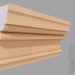 Cornisa decorativa de exterior FP411 dimensiuni 200x87x2000mm