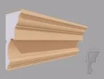 Cornisa decorativa de exterior FP412 dimensiuni 160x80x2000mm