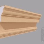 Cornisa decorativa de exterior FP412 dimensiuni 160x80x2000mm