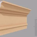 Cornisa decorativa de exterior FP413 dimensiuni 250x85x2000mm