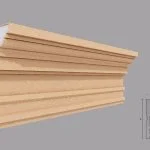 Cornisa decorativa de exterior FP414 dimensiuni 150x60x2000mm