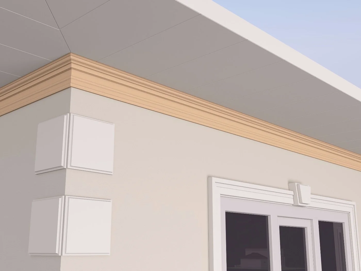 Cornisa decorativa de exterior FP414 dimensiuni 150x60x2000mm - imagine 3