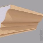 Cornisa decorativa de exterior FP416 dimensiuni 150x116x2000mm