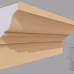 Cornisa decorativa de exterior FP417 dimensiuni 180x118x2000mm