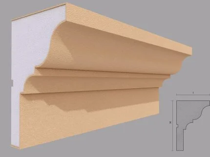 Cornisa decorativa de exterior FP417 dimensiuni 180x118x2000mm