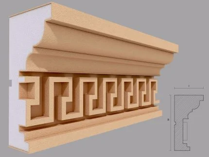 Cornisa decorativa de exterior FP422 dimensiuni 200x105x2000mm