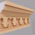 Cornisa decorativa de exterior FP425 dimensiuni 200x105x2000mm