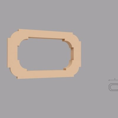 Accent / Ornament decorativ de exterior FPADE3 dimensiuni 320x40x500mm