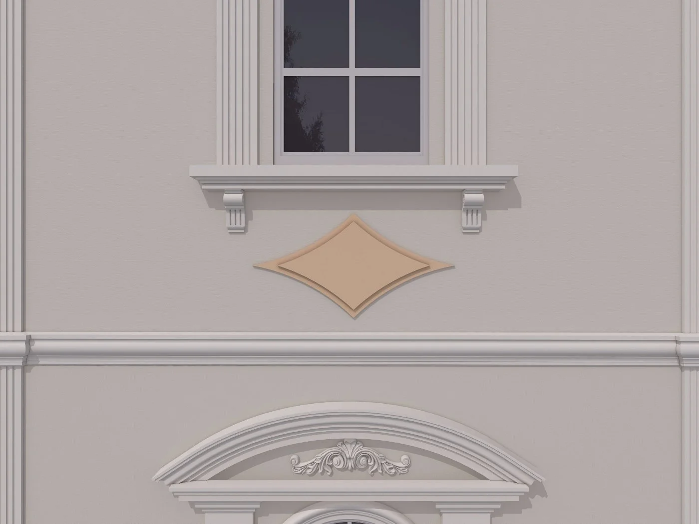 Accent / Ornament decorativ de exterior FPADE4 dimensiuni 500x40x1000mm - imagine 3