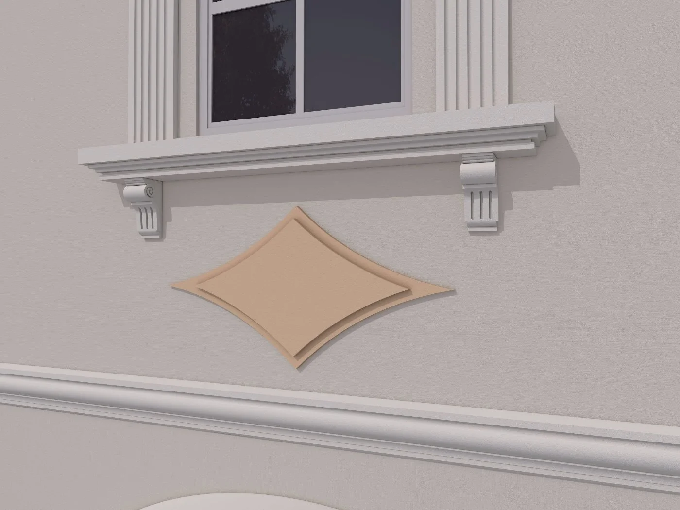 Accent / Ornament decorativ de exterior FPADE4 dimensiuni 500x40x1000mm - imagine 4