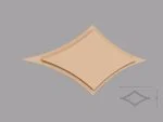 Accent / Ornament decorativ de exterior FPADE4 dimensiuni 500x40x1000mm