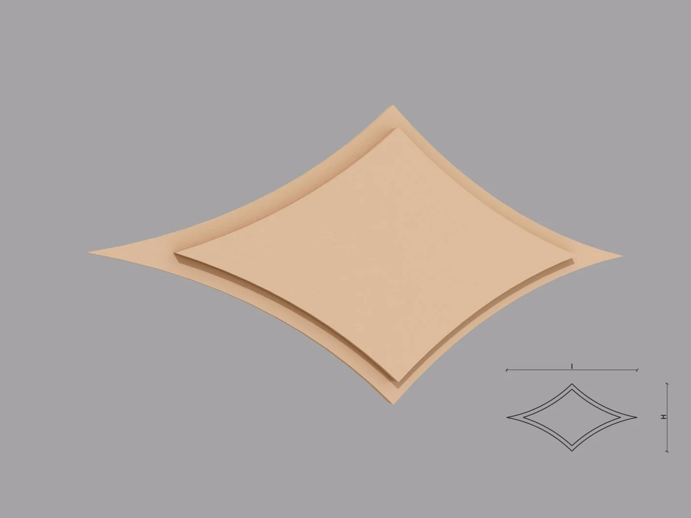 Fpad04_n_S_BKjpg_a.jpg Accent / Ornament decorativ de exterior FPADE4 dimensiuni 500x40x1000mm - imagine 1