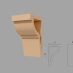 Consola decorativa de exterior FPC09 dimensiuni 400x250x250mm