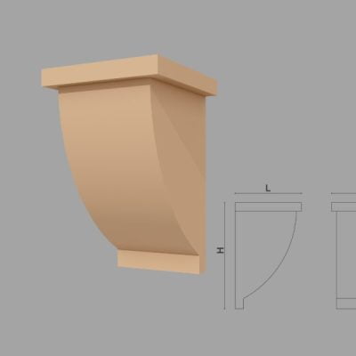 Consola decorativa de exterior FPC10 dimensiuni 400x250x250mm