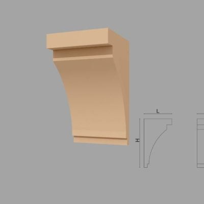 Consola decorativa de exterior FPC12 dimensiuni 300x200x200mm