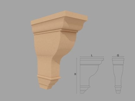 Consola decorativa de exterior FPC13 dimensiuni 450x150x250mm