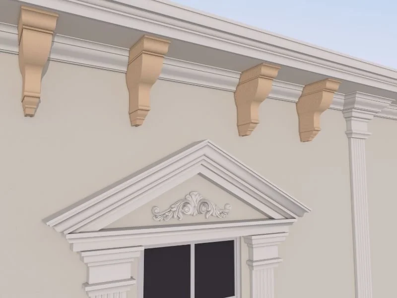 Consola decorativa de exterior FPC13 dimensiuni 450x150x250mm - imagine 3