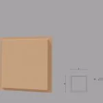 Coltar decorativ de exterior FPCL01 dimensiuni 250x33x250mm