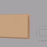 Coltar decorativ de exterior FPCL02 dimensiuni 250x33x350mm