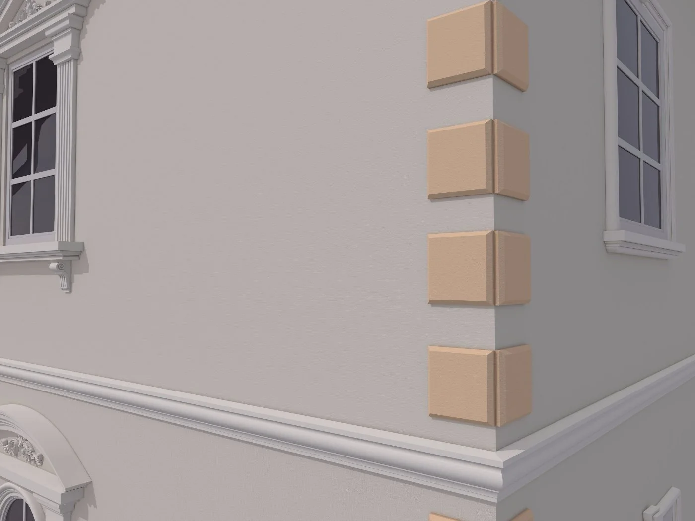 Coltar decorativ de exterior FPCL03 dimensiuni 250x35x250mm - imagine 3