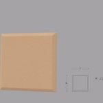 Coltar decorativ de exterior FPCL03 dimensiuni 250x35x250mm