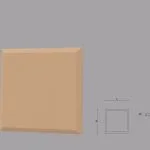 Coltar decorativ de exterior FPCL03 dimensiuni 250x35x250mm