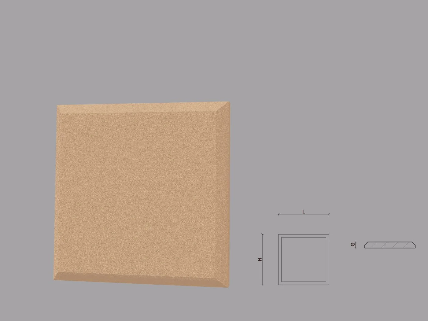 Fpcl03_N_S_BKjpg_a.jpg Coltar decorativ de exterior FPCL03 dimensiuni 250x35x250mm - imagine 1