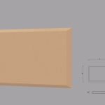 Coltar decorativ de exterior FPCL04 dimensiuni 250x35x350mm