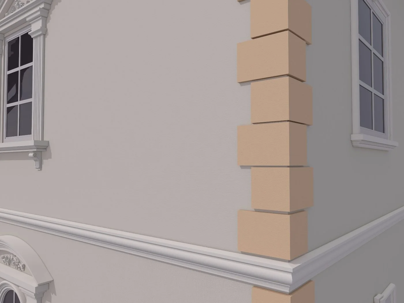 Coltar decorativ de exterior FPCL05 dimensiuni 250x35x350x250mm - imagine 3