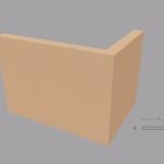 Coltar decorativ de exterior FPCL05 dimensiuni 250x35x350x250mm