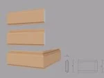 Coltar decorativ de exterior FPCL06 dimensiuni 250x30x2000mm