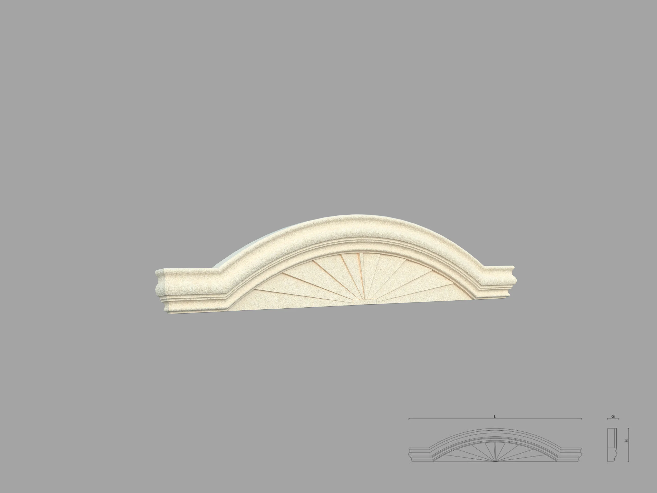 Fronton superior FPF9 - sectiune Fronton superior - FPF9 - imagine 1