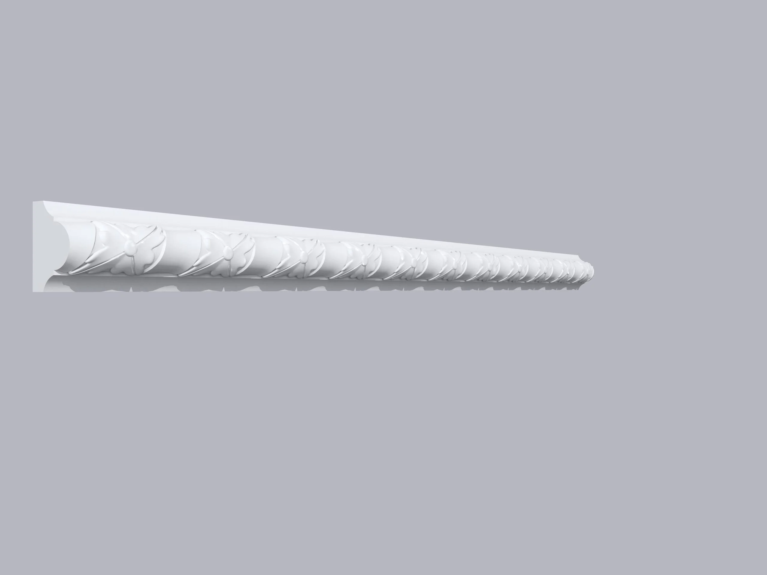 Brau poliuretan de interior BR01F dimensiuni 40x20x2000mm - imagine 1