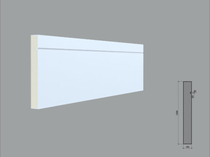 Plinta poliuretan de interior PL04 dimensiuni 120x16x2000mm