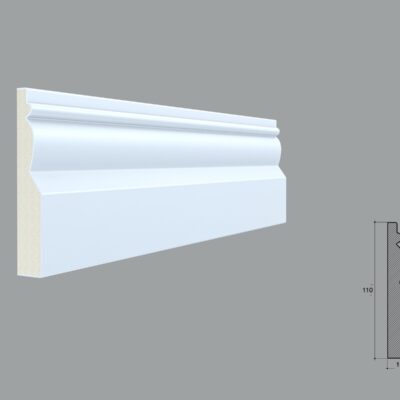 Plinta poliuretan de interior PL06 dimensiuni 110x19x2000mm