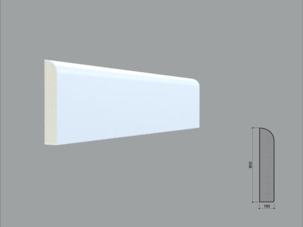 Plinta poliuretan de interior PL08 dimensiuni 80x16x2000mm