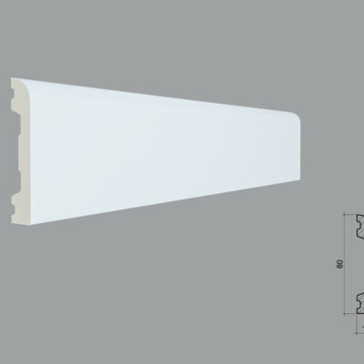 Plinta poliuretan de interior PL08 dimensiuni 80x16x2000mm