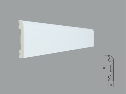 Plinta poliuretan de interior PL08 dimensiuni 80x16x2000mm