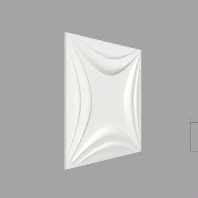 Panou 3D de interior poliuretan LILIAC dimensiuni 600x30x600mm