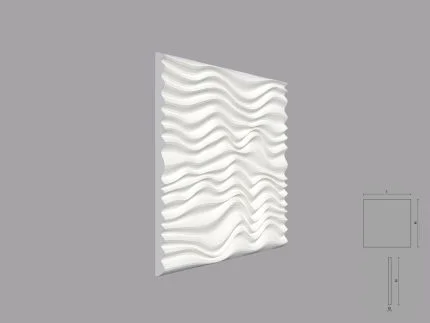 Panou 3D de interior RIDA dimensiuni 600x24x600mm