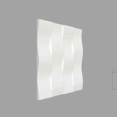 Panou 3D de interior poliuretan STATERA dimensiuni 600x23x600mm