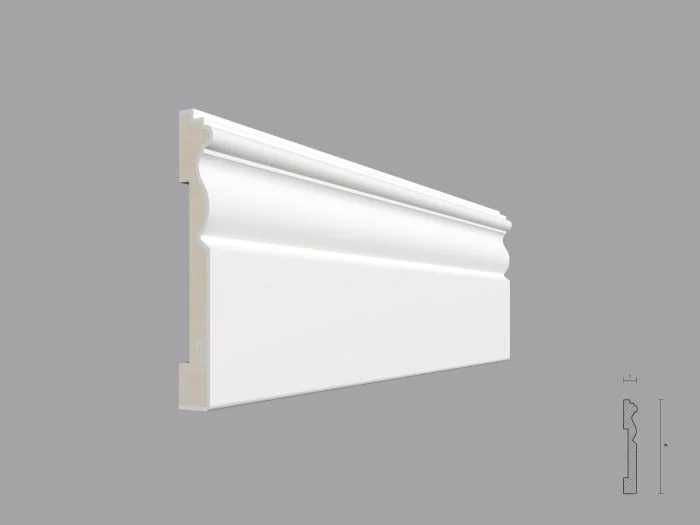 Plinta poliuretan de interior PL02 dimensiuni 120x16.5x2000mm - imagine 1